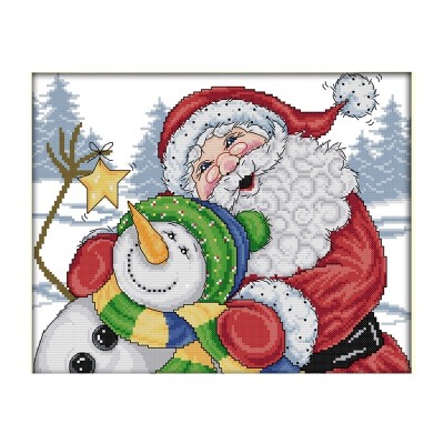 NKF Merry Christmas(8) chinese cross stitch kits 3d cross stitch beginner's embroidery wedding decoration souvenir